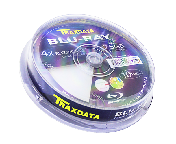 Traxdata CD R90 10pk CD Vierge 90 MN 800 Mo 24 x SP Jewel Case Argent 